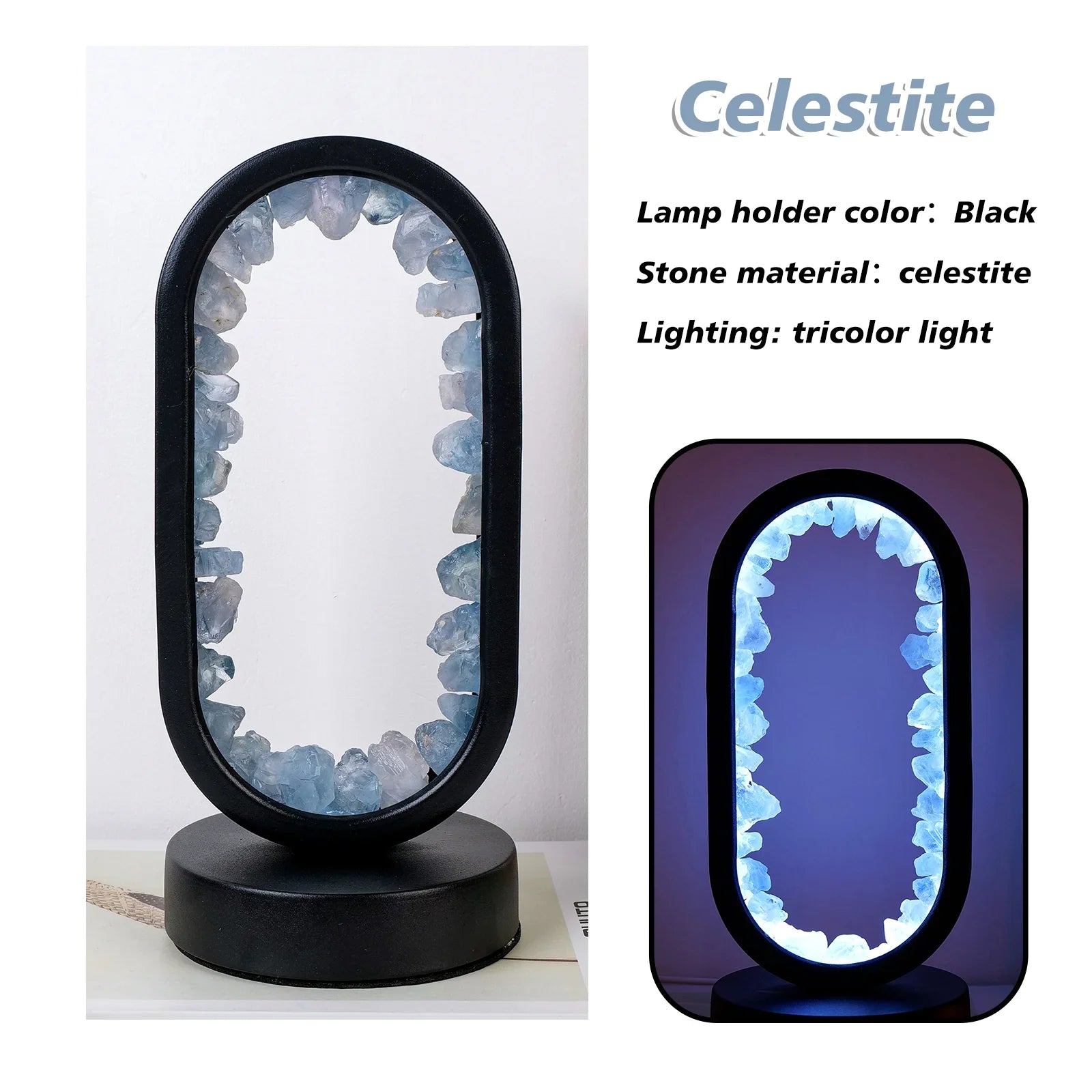 LumiGlow - Natürliche Amethyst-Lampe mit entspannender Lichtquelle für ruhige Atmosphäre