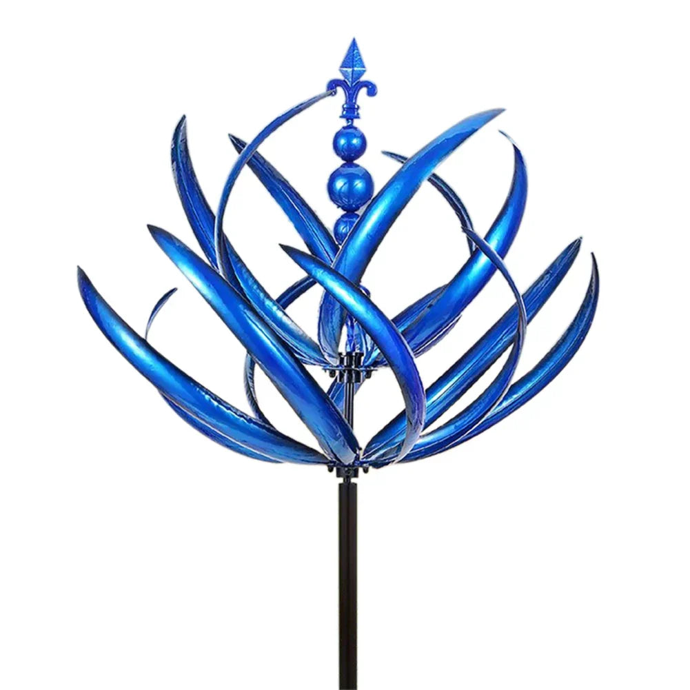 WindSphere – Windmühlen Gartenskulptur aus Metall für stilvolle Outdoor-Deko