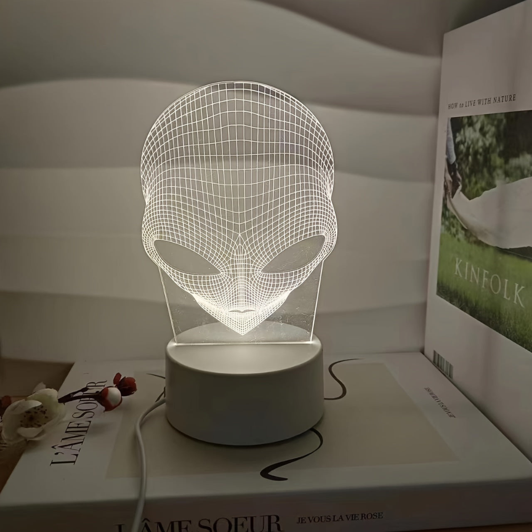 LumenAura – 3D Tischlampe mit LED Farbwechsel & Touch-Steuerung