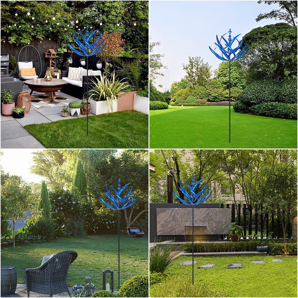 Elegantes Windrad zur Gartendekoration