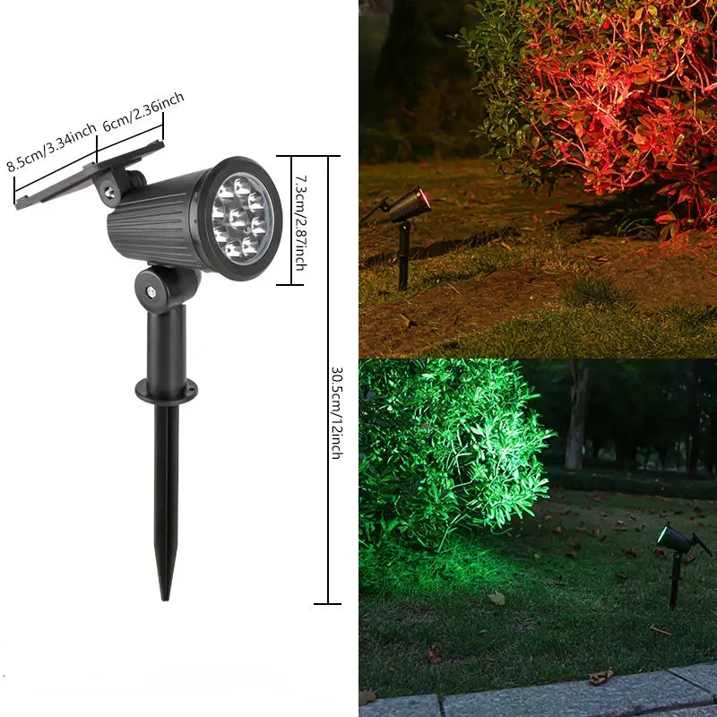 Schwarzer Solar-Gartenstrahler