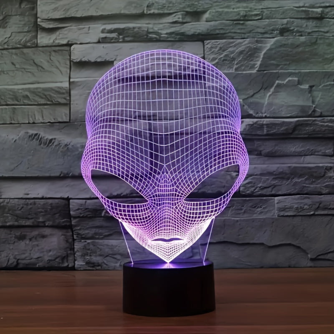 LumenAura – 3D Tischlampe mit LED Farbwechsel & Touch-Steuerung