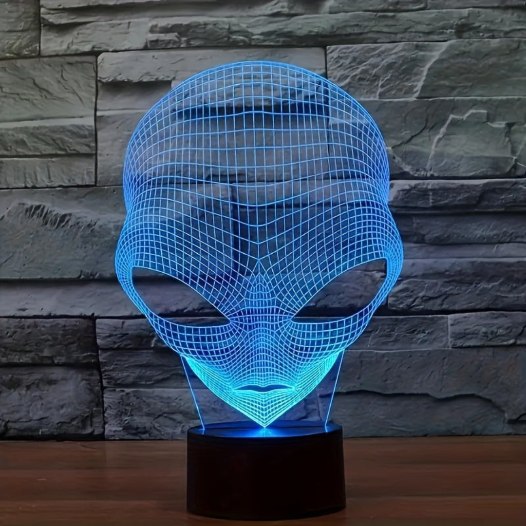 LumenAura – 3D Tischlampe mit LED Farbwechsel & Touch-Steuerung