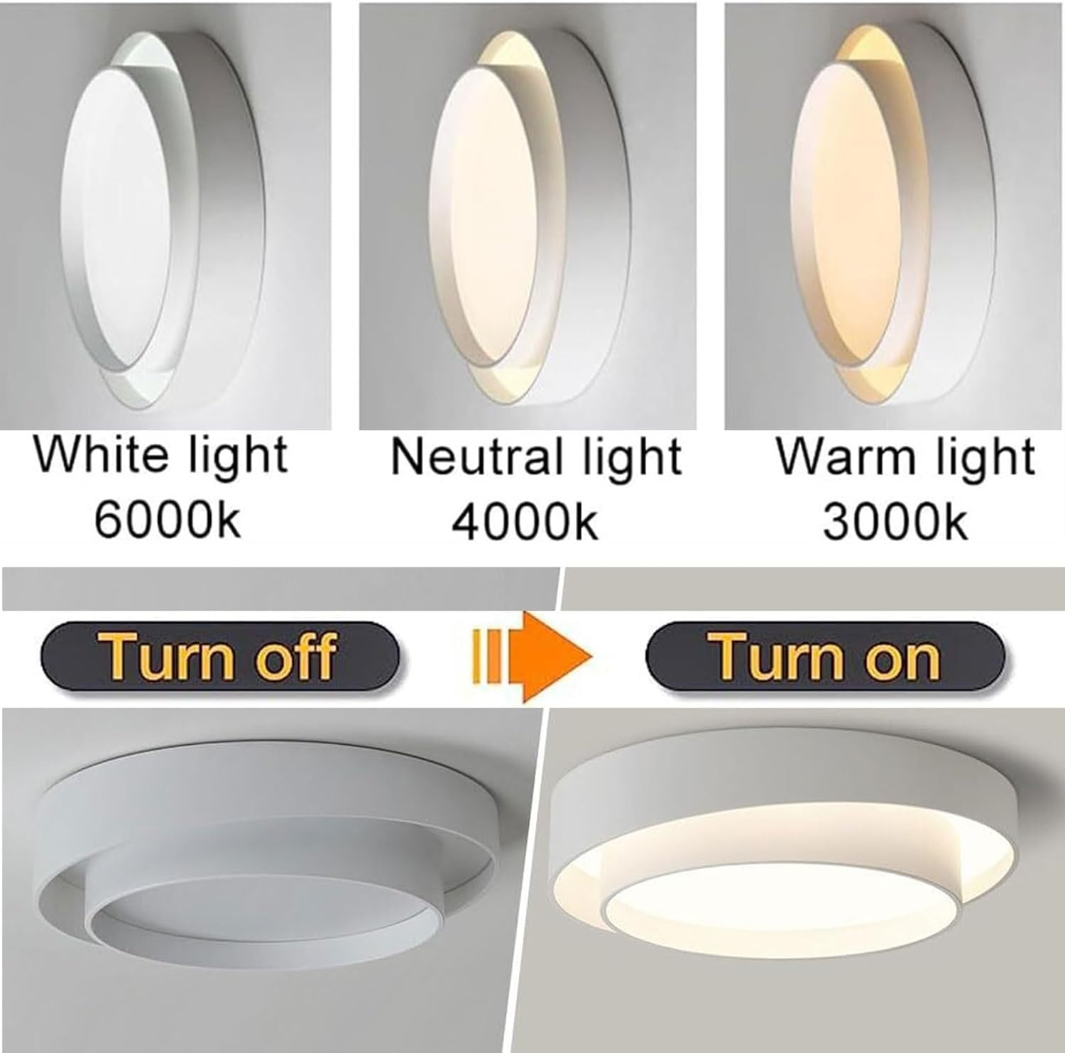 Moderne Und Elegante Runde LED Deckenleuchte