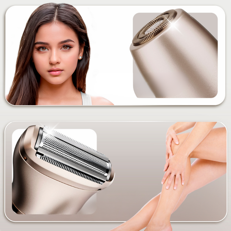 2-in-1-Elektrorasierer für Damen