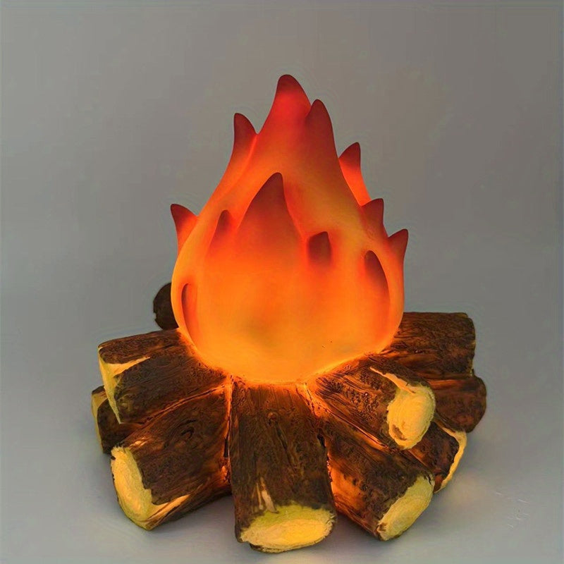GlowFlame - Batteriebetriebene LED-Lampe mit Realistischem Flammeneffekt
