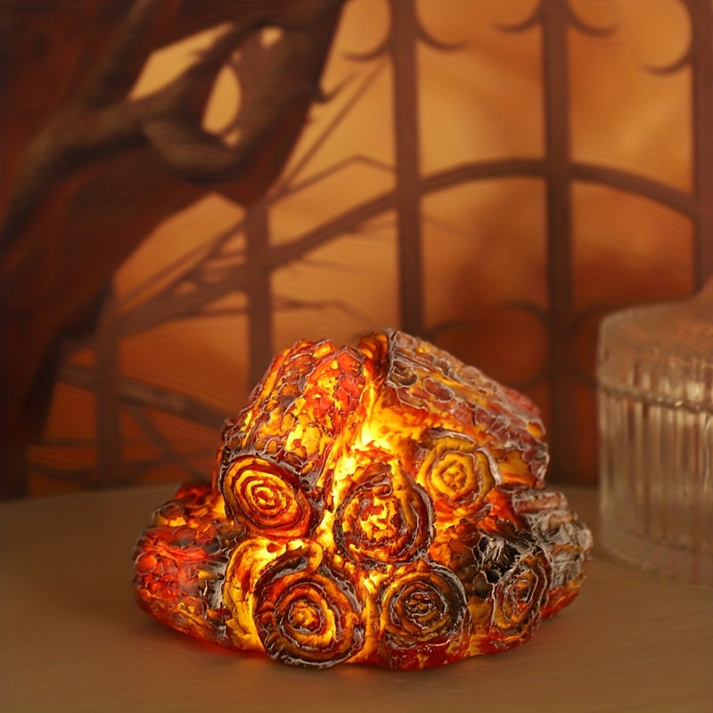 GlowFlame - Batteriebetriebene LED-Lampe mit Realistischem Flammeneffekt