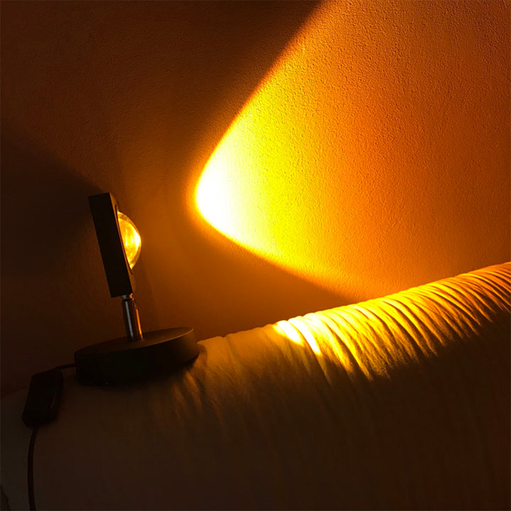 SunGlow – Retro Tischlampe mit Sonnenuntergangseffekt