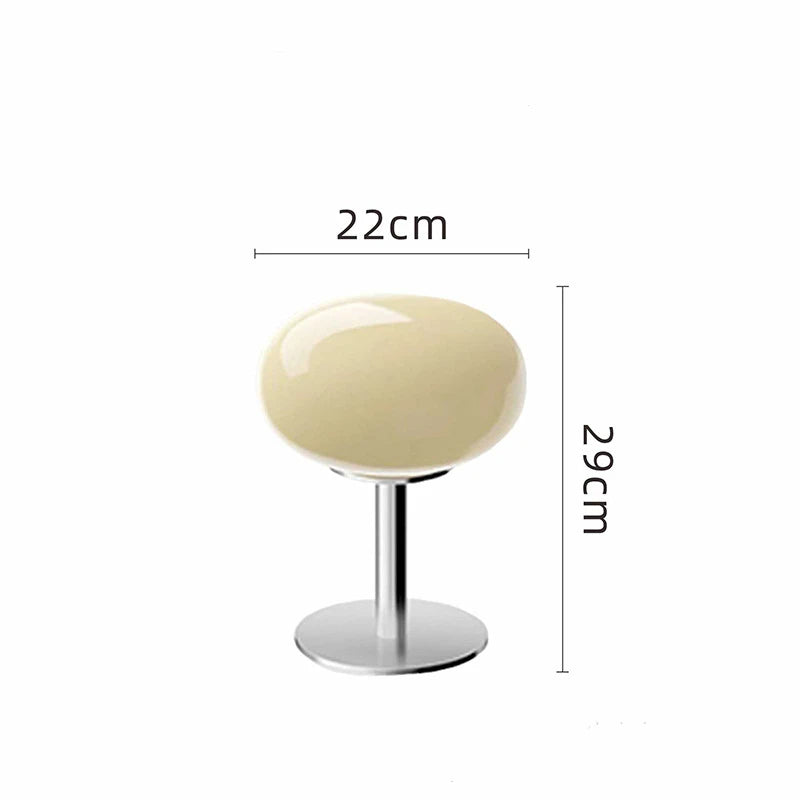 GlowArt - Kabellose Bauhaus Tischlampe mit dimmbarem LED-Licht