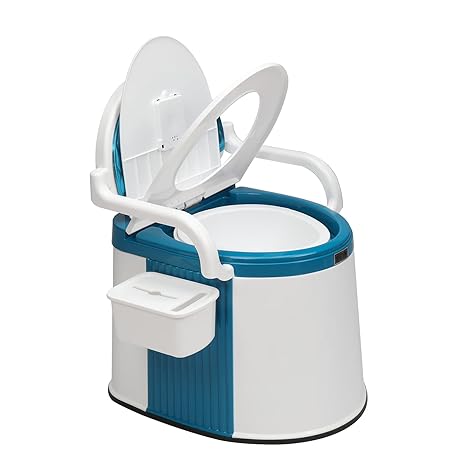 Tragbare Toilette mit Abnehmbarem Inneneimer und Papierhalter