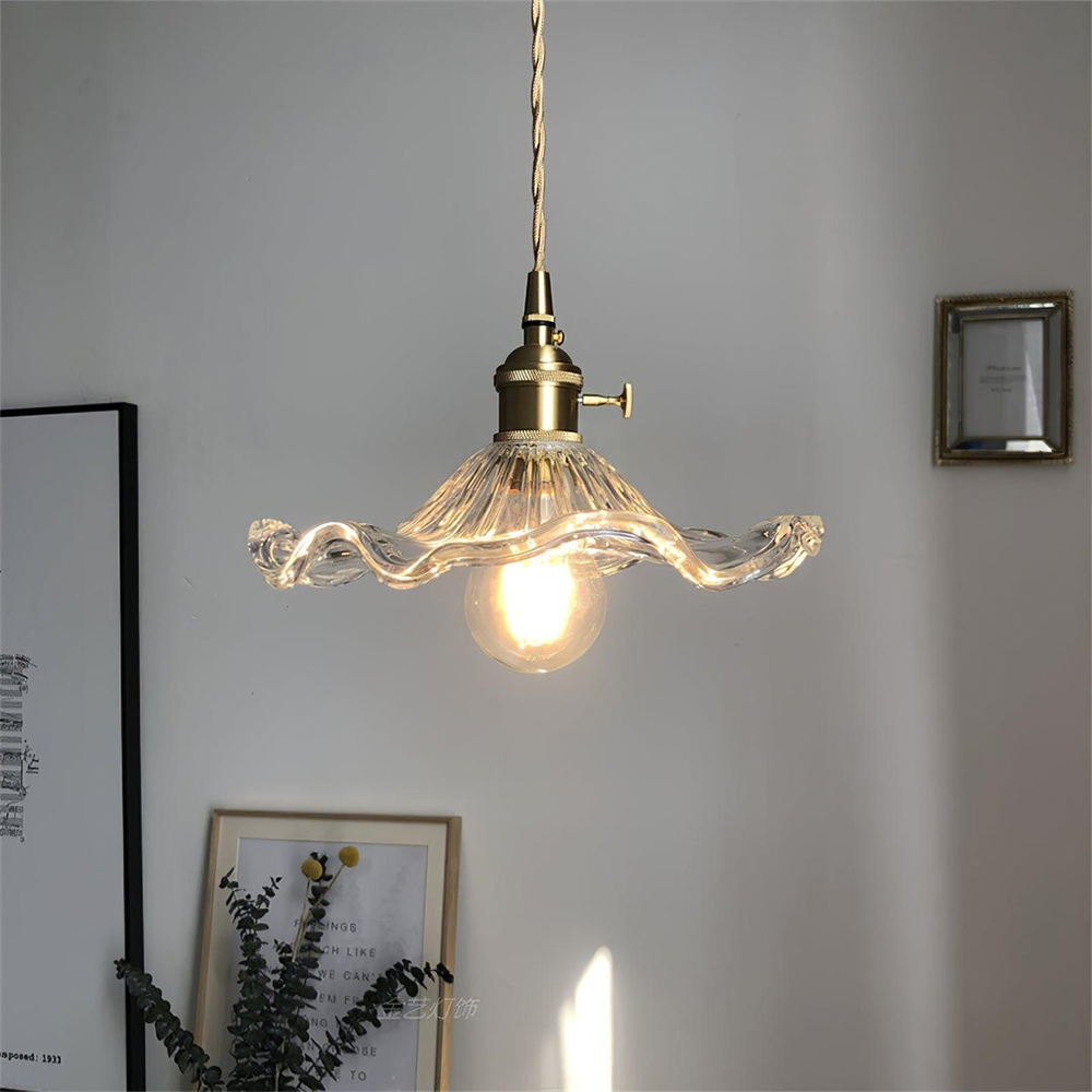 Variant image for Elegante Pendelleuchte mit Hibiskusblüten-Design für Esszimmer und Wohnzimmer-2