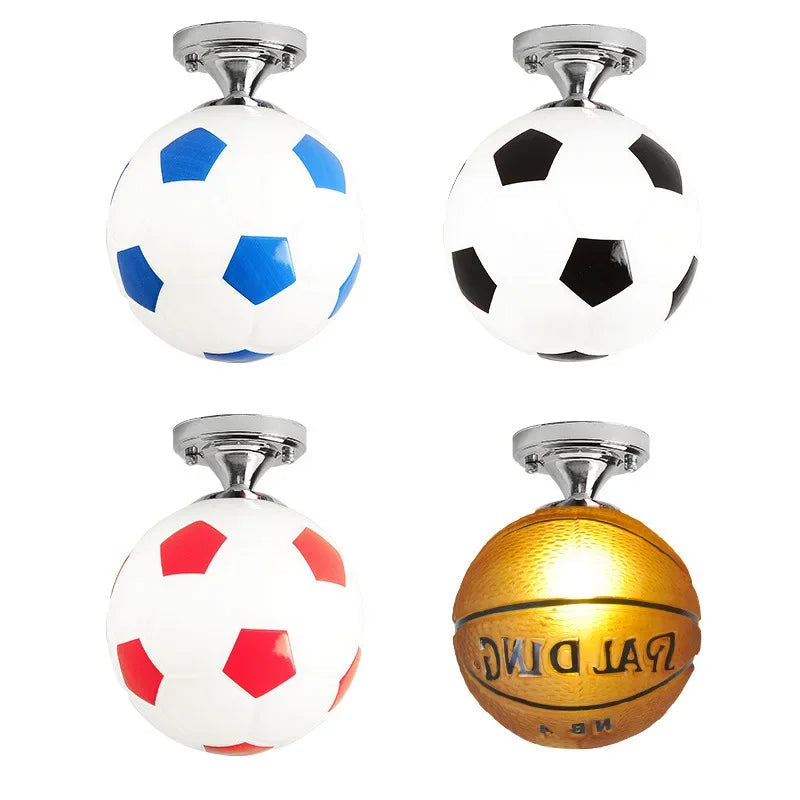 BrightKids – Fußball-Deckenleuchte für Kinderzimmer mit dimmbarer LED & bruchsicherer Glaskugel