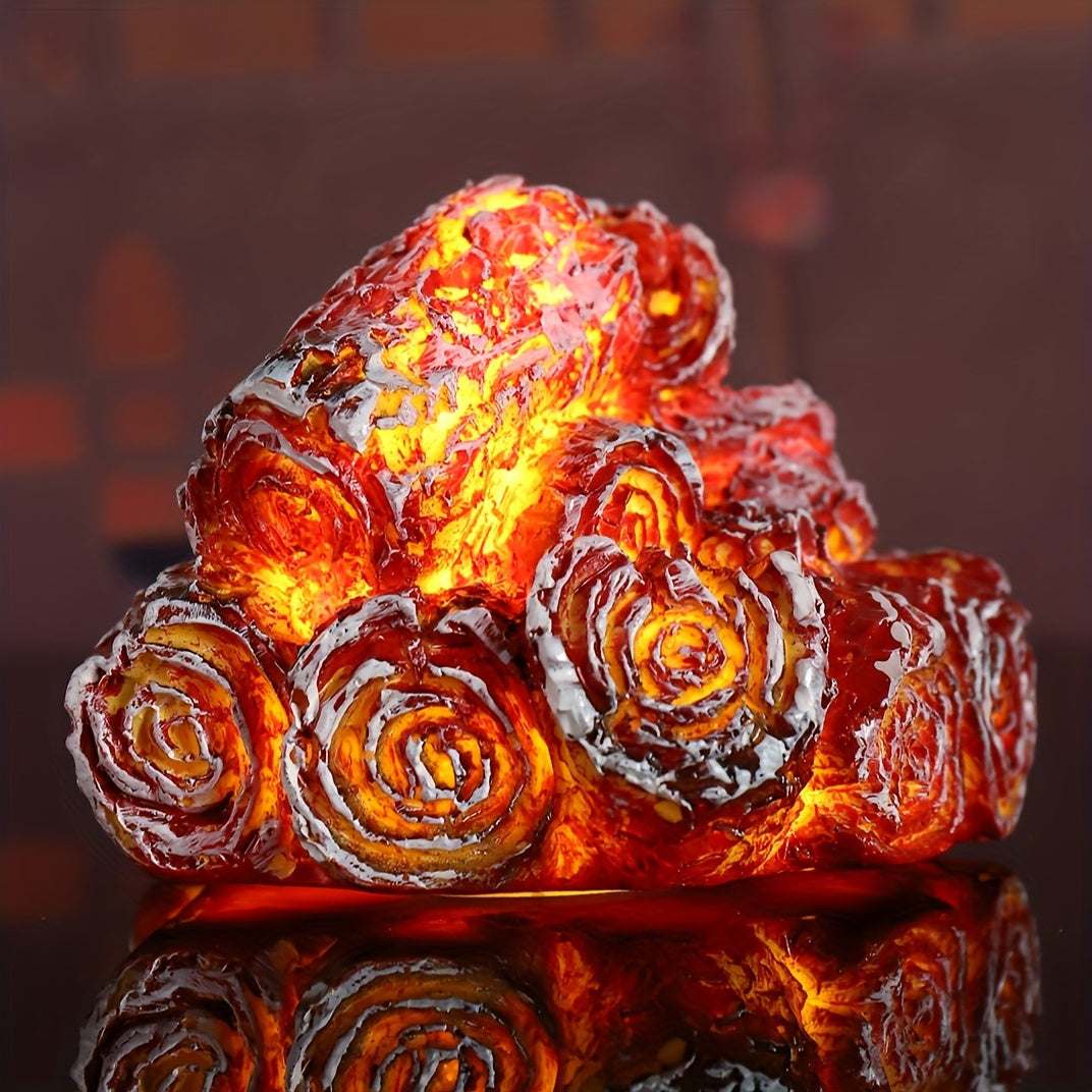 GlowFlame - Batteriebetriebene LED-Lampe mit Realistischem Flammeneffekt