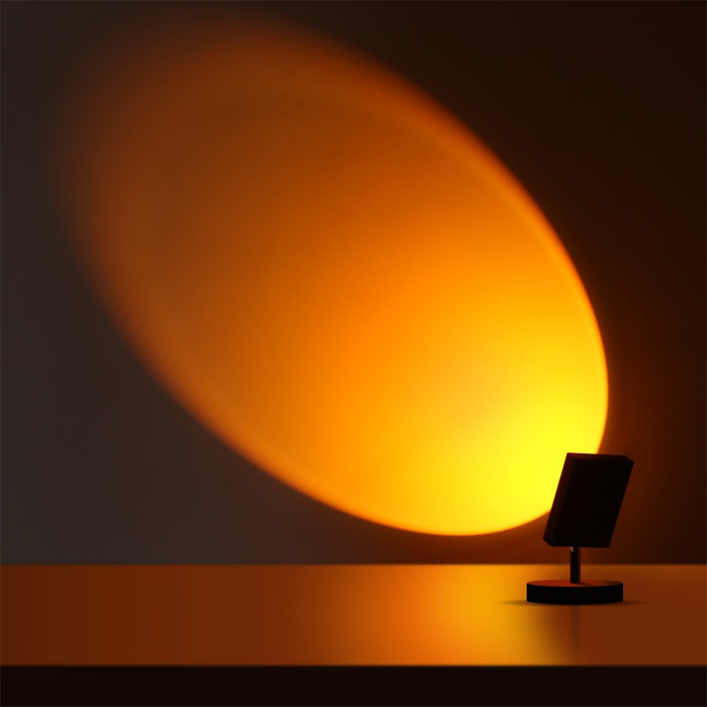 SunGlow – Retro Tischlampe mit Sonnenuntergangseffekt