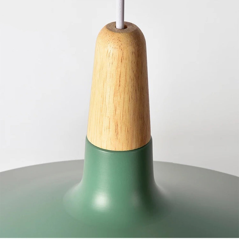 Verspielte Macaron Holz-Pendelleuchte