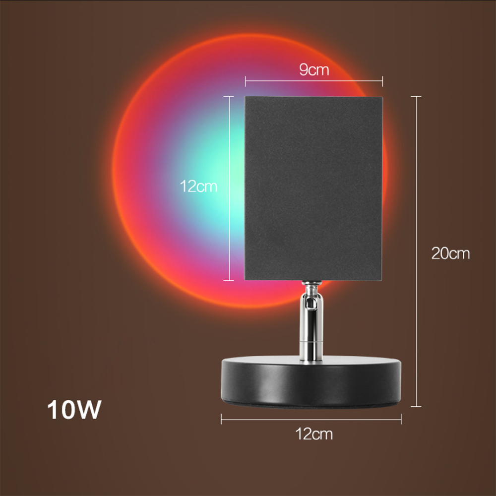SunGlow – Retro Tischlampe mit Sonnenuntergangseffekt