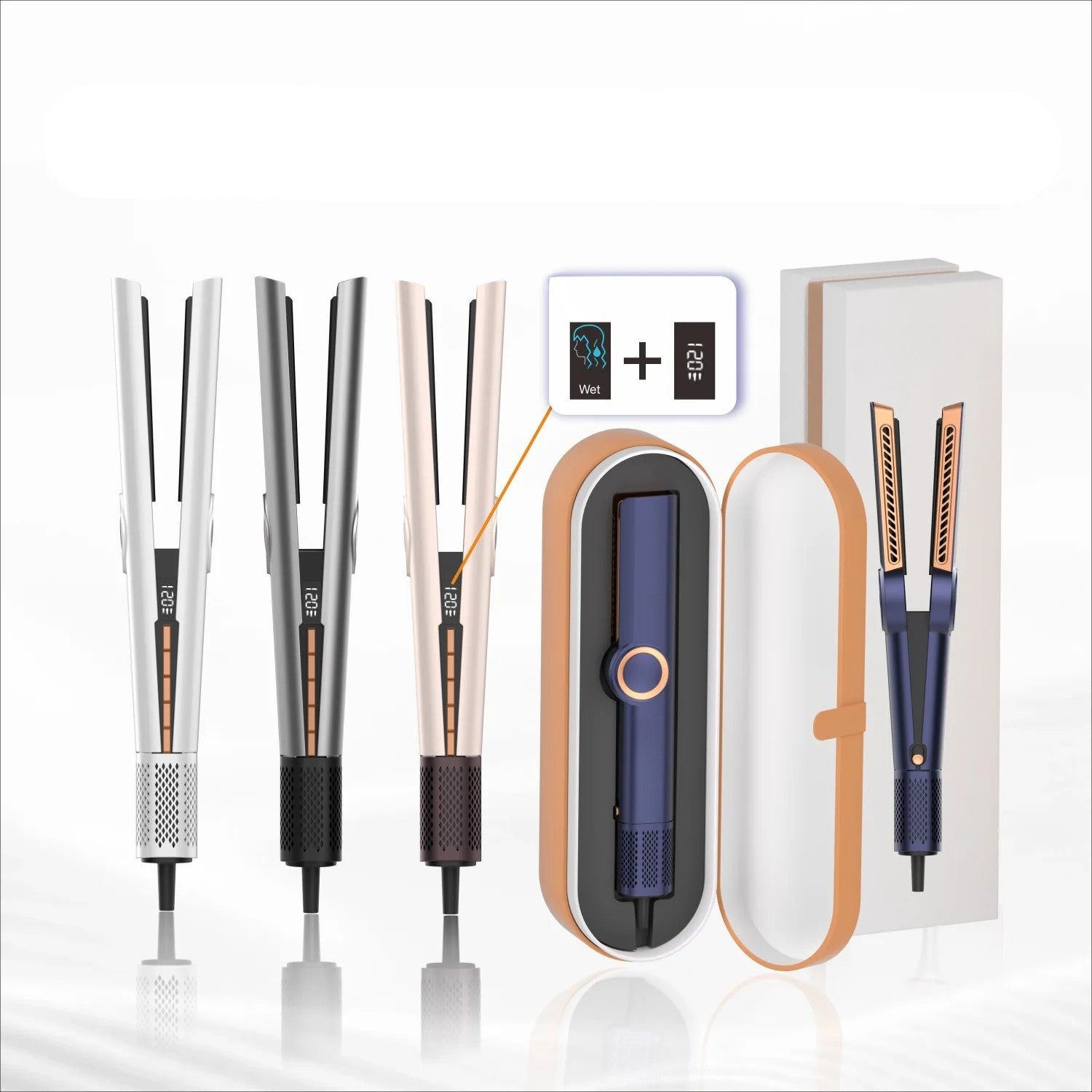 Anpassbarer Haarglätter und Haartrockner