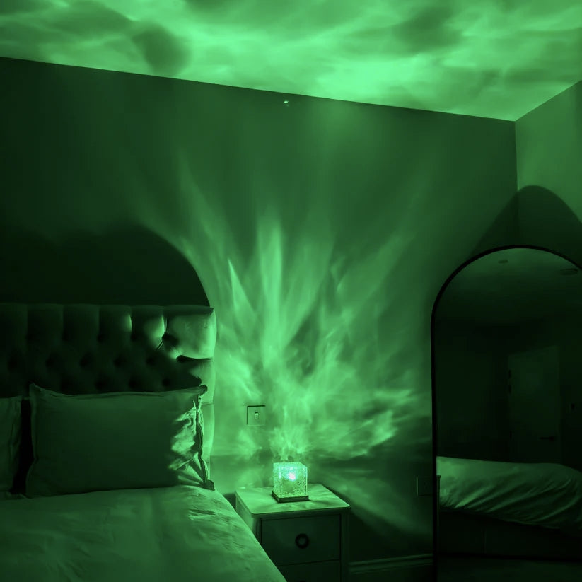 ZenGlow - Beruhigende Ozeanwellen-Lampe Für Entspannung & Besseren Schlaf