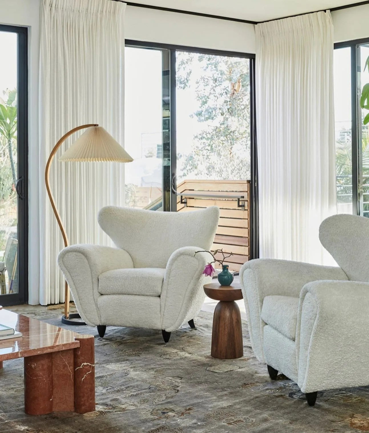 Gebogener Bogenrahmen Stehlampe