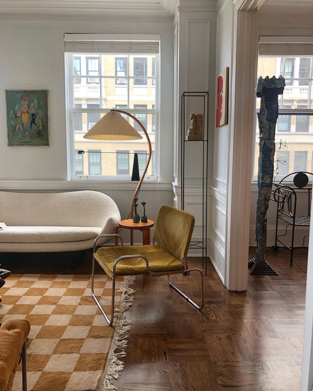 Gebogener Bogenrahmen Stehlampe