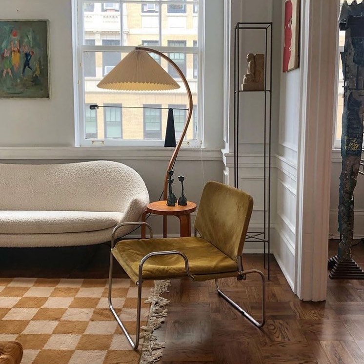 Gebogener Bogenrahmen Stehlampe