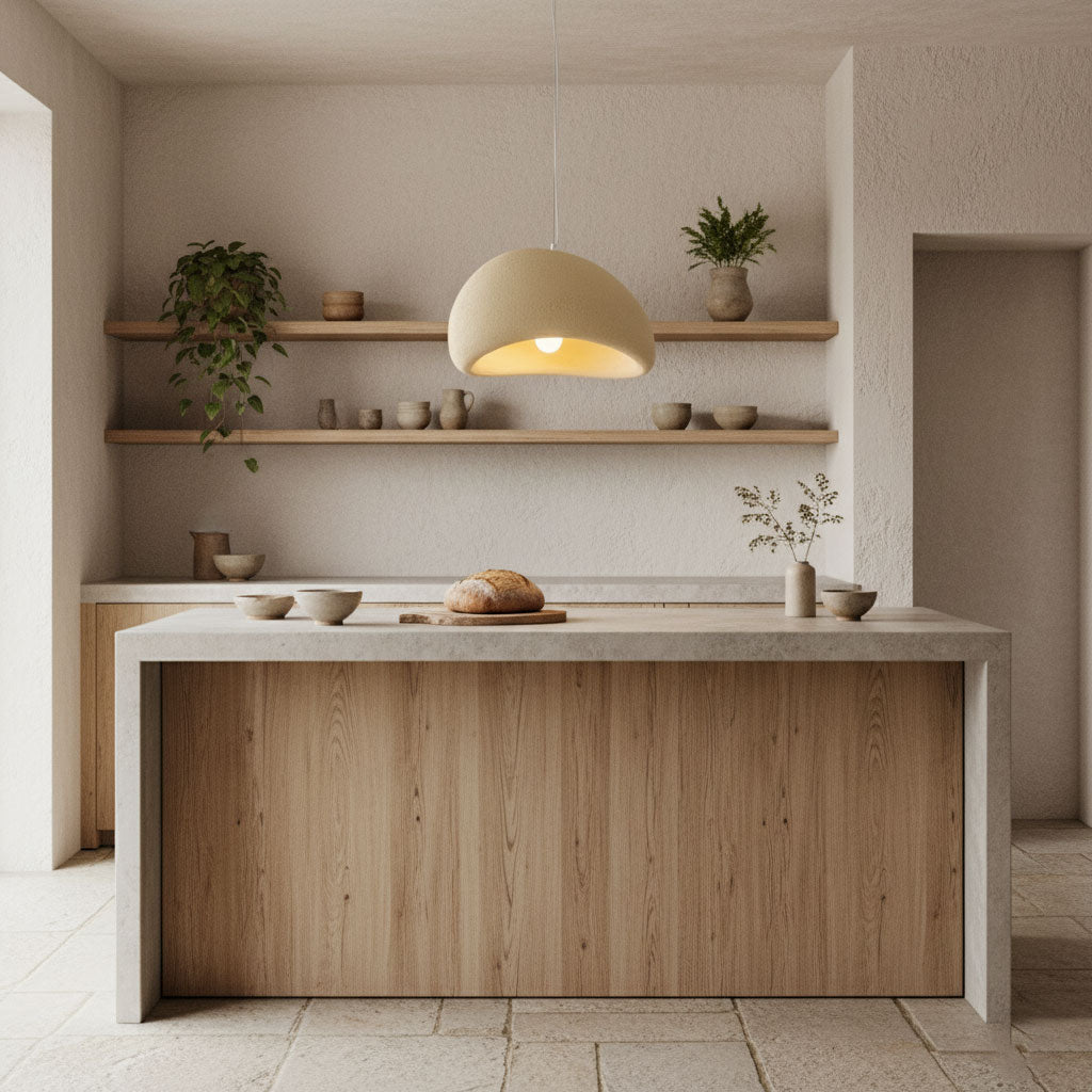 Pendelleuchte im Japanischen Stil Wolkenförmig