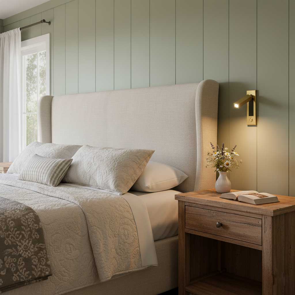 Moderne Einbau Wandleuchte für Den Bettbereich