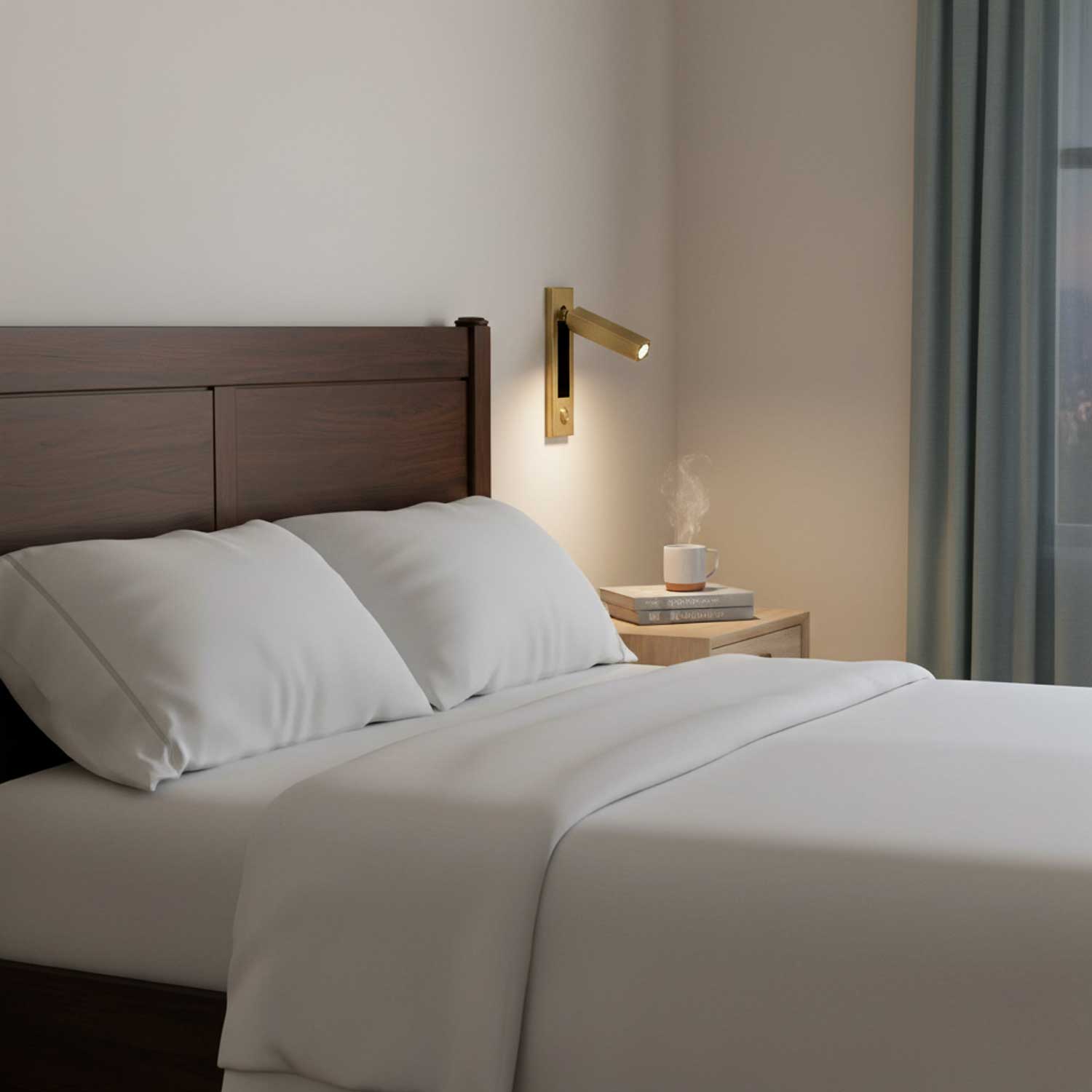 Moderne Einbau Wandleuchte für Den Bettbereich