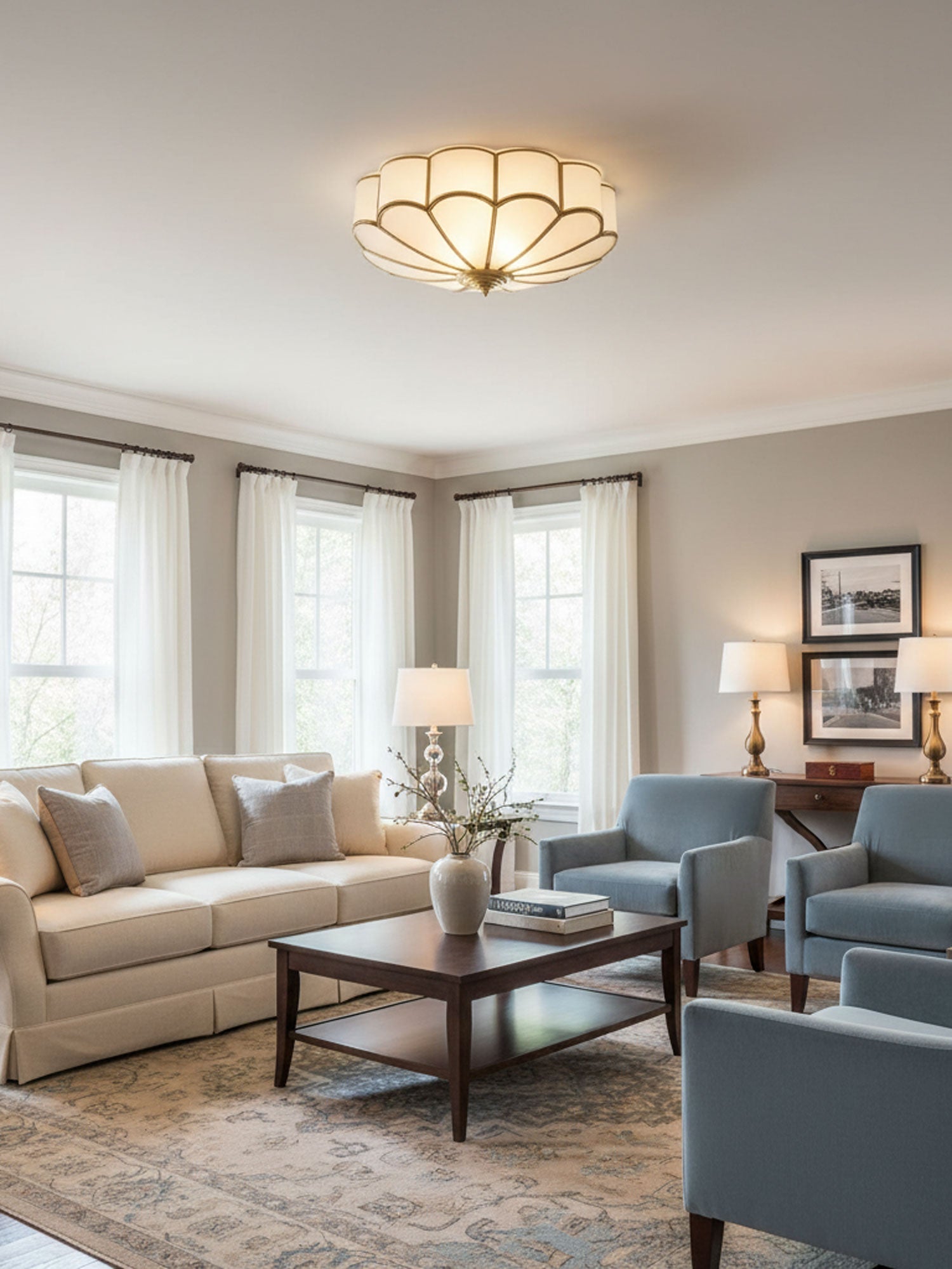 Moderne Blumenförmige Deckeneinbauleuchte