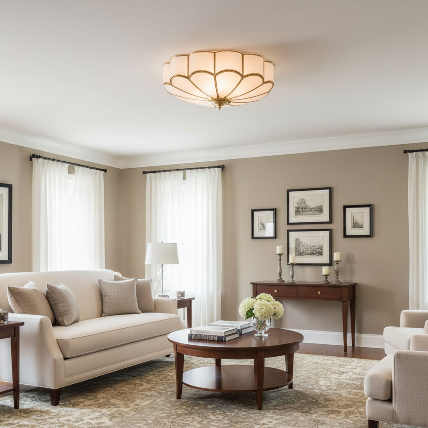 Moderne Blumenförmige Deckeneinbauleuchte