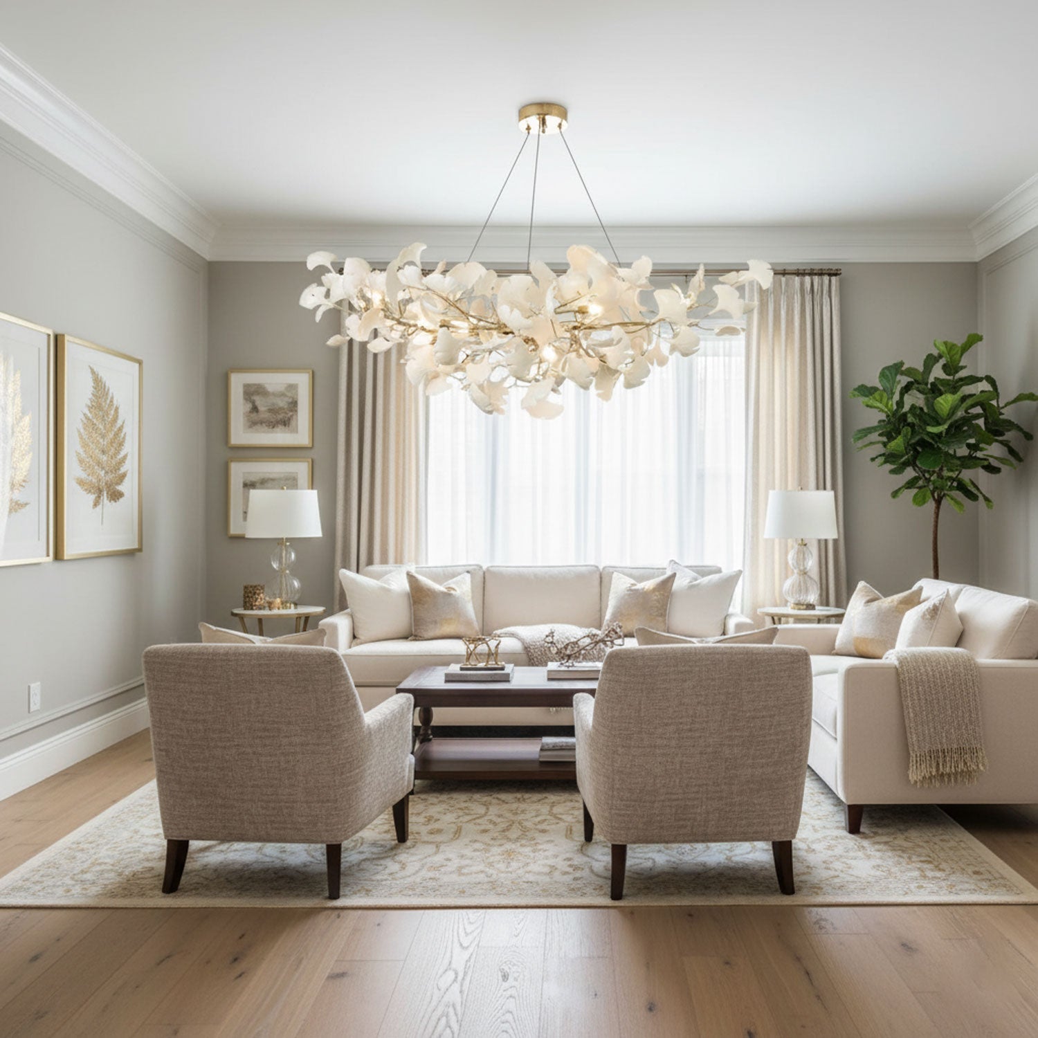 Moderner Blatt Pendelleuchten