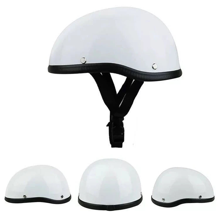 Motorrad-Halbhelm mit abnehmbaren Optionen