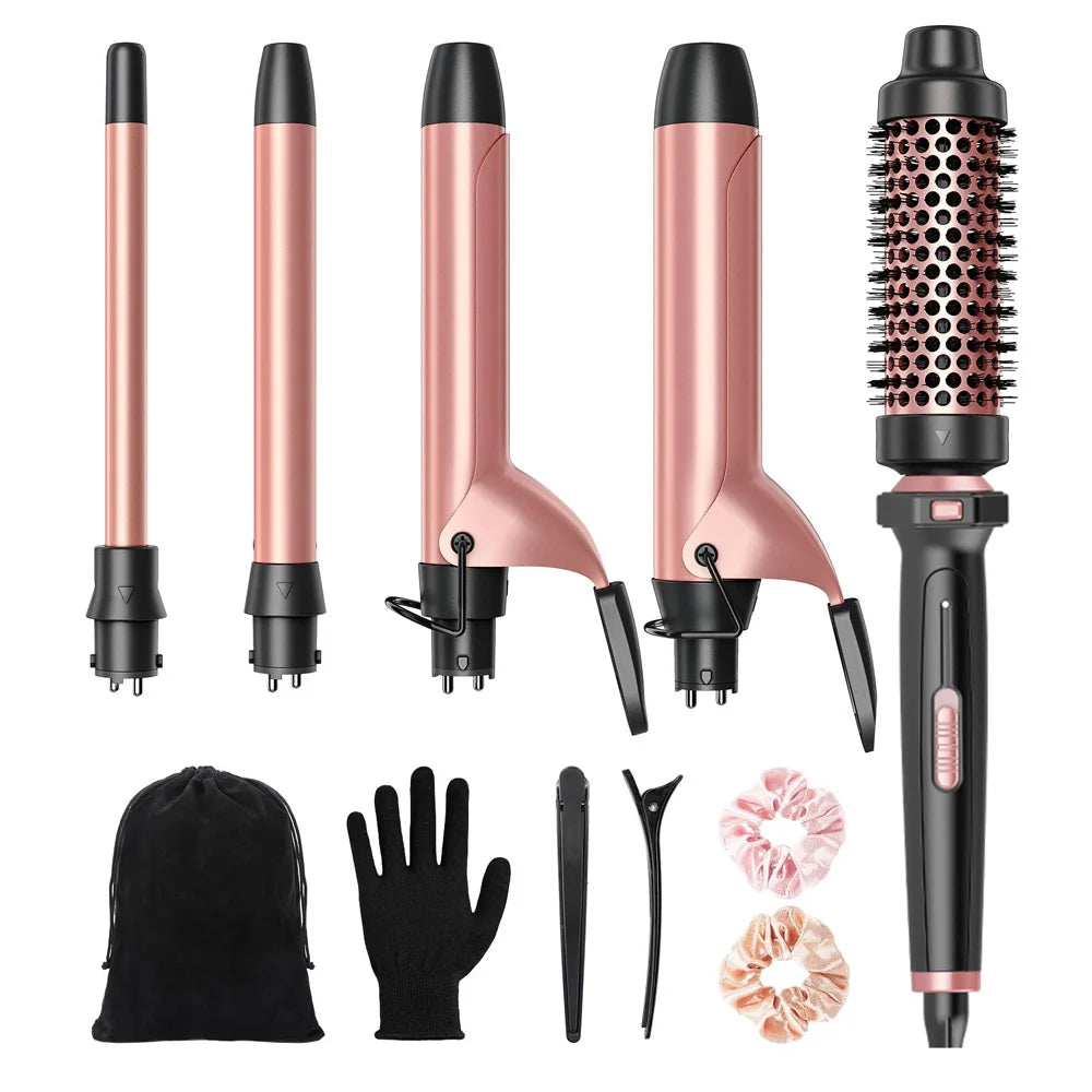 5-in-1 Haarwickler mit Austauschbaren Aufsätzen