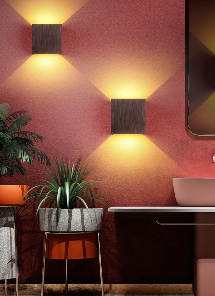 Minimalistische Quadratische Led-Wandleuchte