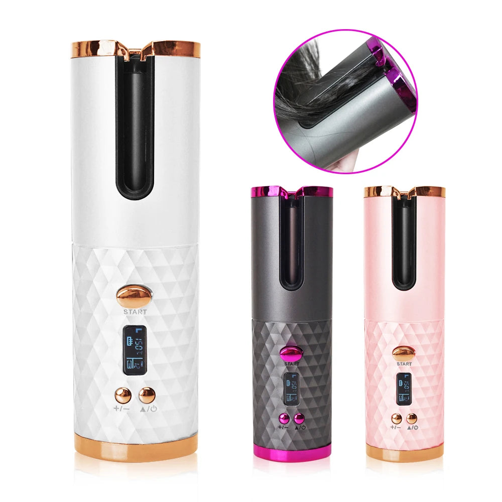 Wiederaufladbarer Kabelloser Lockenstab