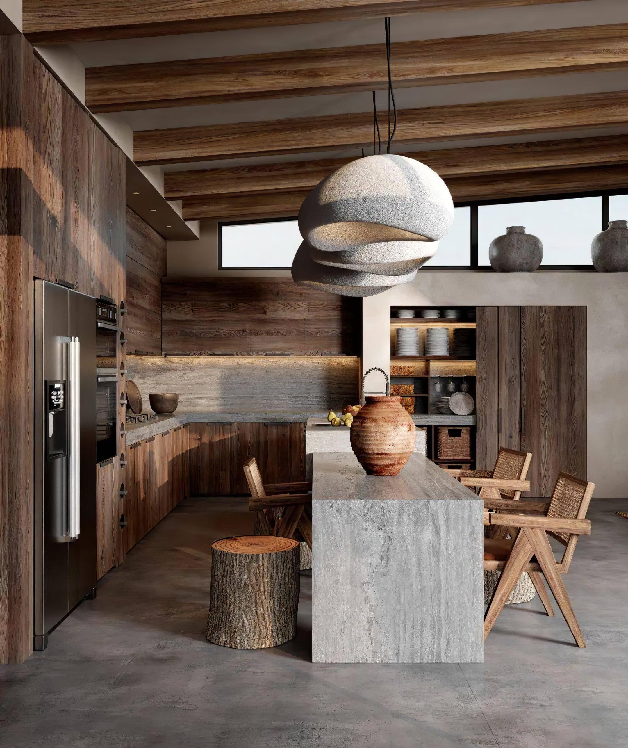 Pendelleuchte im Japanischen Stil Wolkenförmig