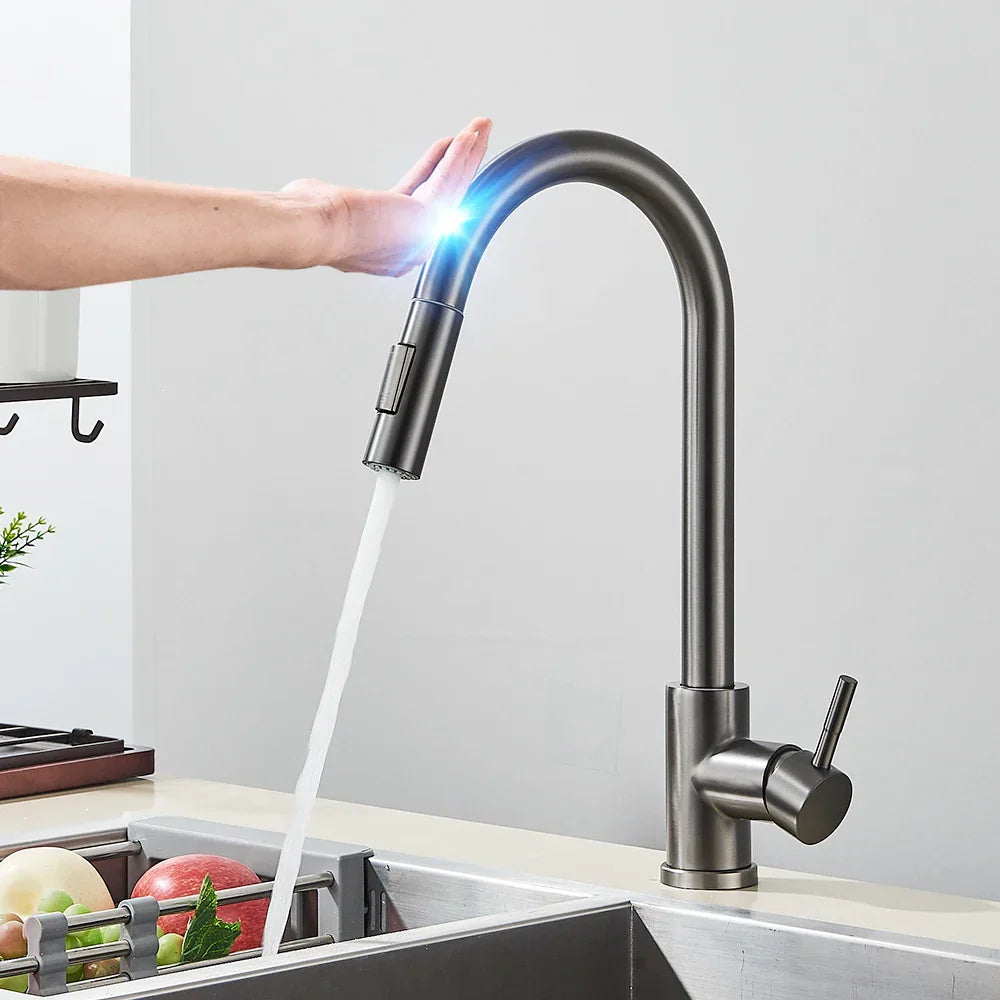 Smarte Touch Küchenarmatur mit Ausziehbarer Brause