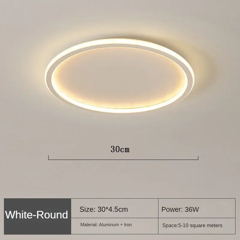 Variant image for Runde LED Deckenleuchte im Skandinavischen Design für Wohnzimmer und Schlafzimmer-21