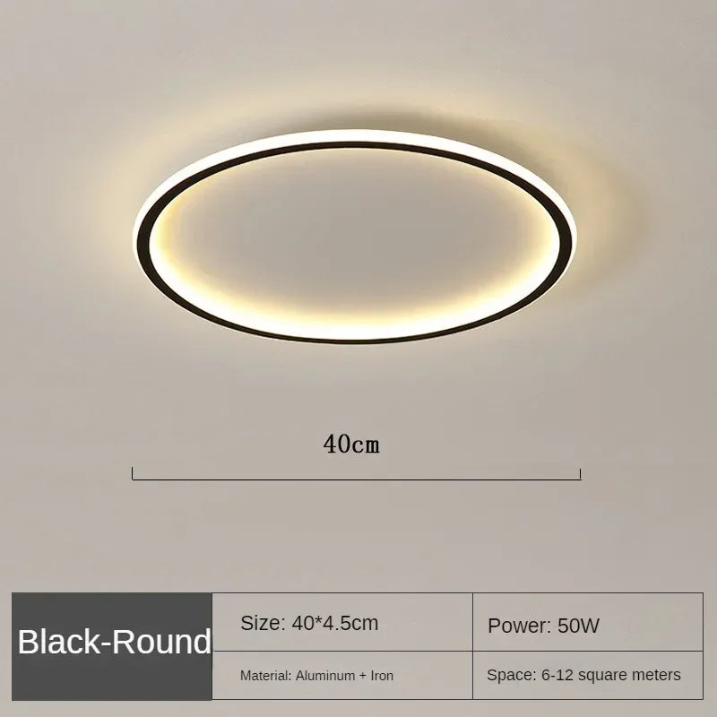 Variant image for Runde LED Deckenleuchte im Skandinavischen Design für Wohnzimmer und Schlafzimmer-31