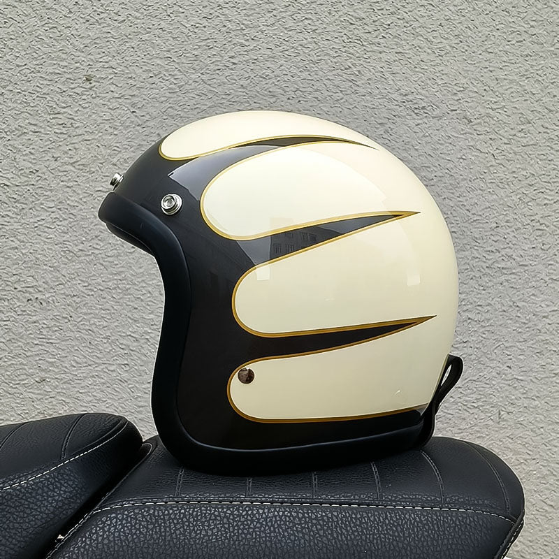Jahrgang Offenes Gesicht Motorradhelm