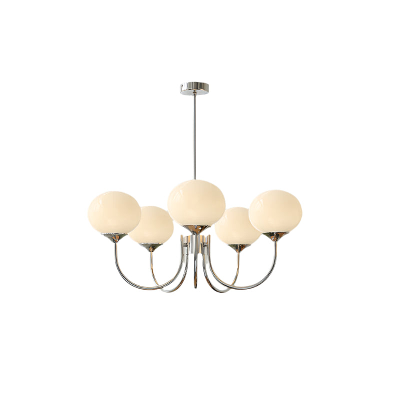 Variant image for Eleganter Gold Kronleuchter Modern mit Rosa Glasschirmen und LED Kompatibilität-12