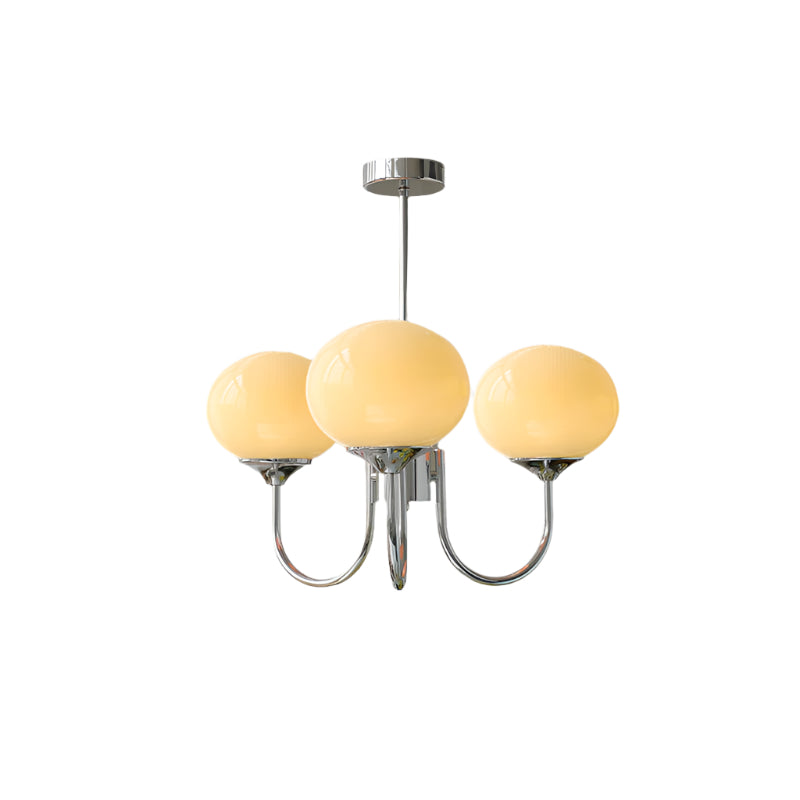 Variant image for Eleganter Gold Kronleuchter Modern mit Rosa Glasschirmen und LED Kompatibilität-5