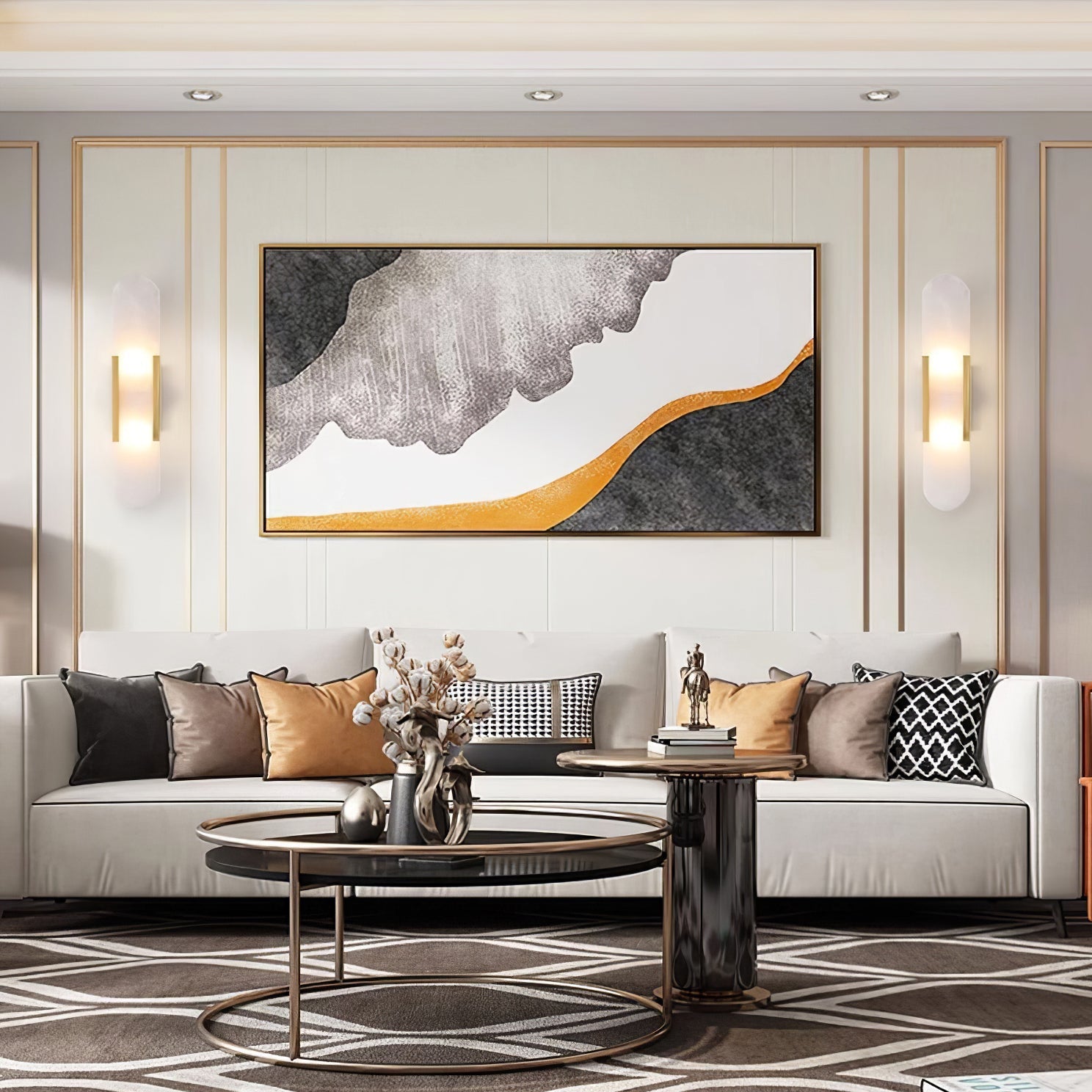 Geometrische Harmonie Wandleuchte