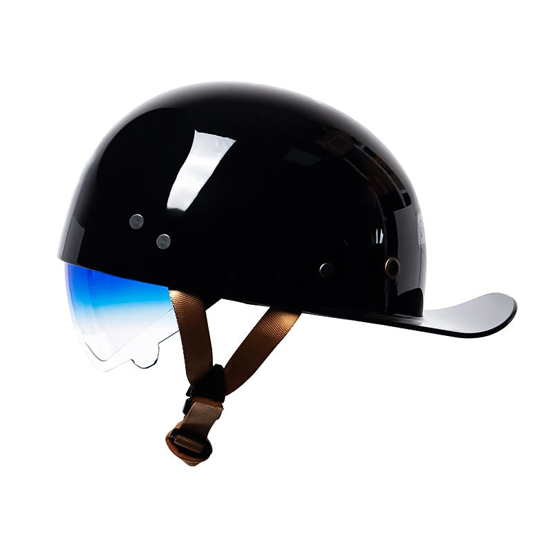 Motorradhelm im Vintage-Baseballkappe-Stil