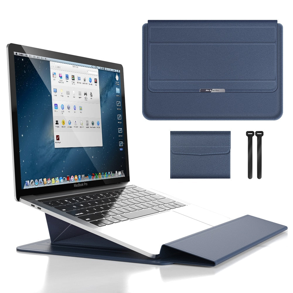 3-in-1-Laptop Hülle mit Ständer und Zubehör Aufbewahrung