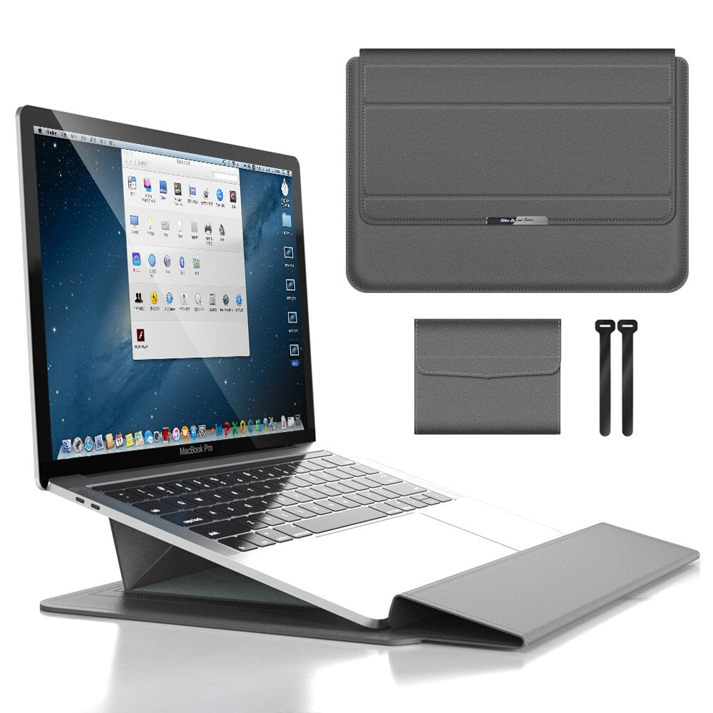 3-in-1-Laptop Hülle mit Ständer und Zubehör Aufbewahrung