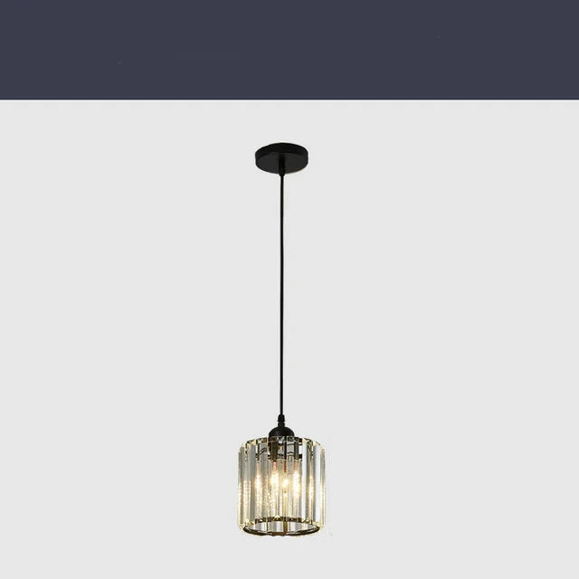 Zeitgenössische Elegante Pendelleuchte in Schwarz und Gold