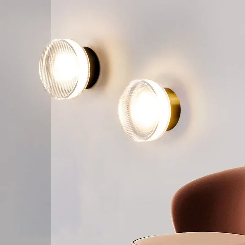 Moderne Runde LED-Wandleuchte