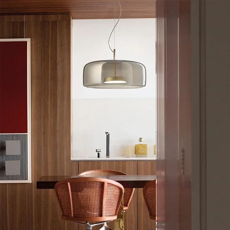 Moderne Transparente Led-Pendelleuchte