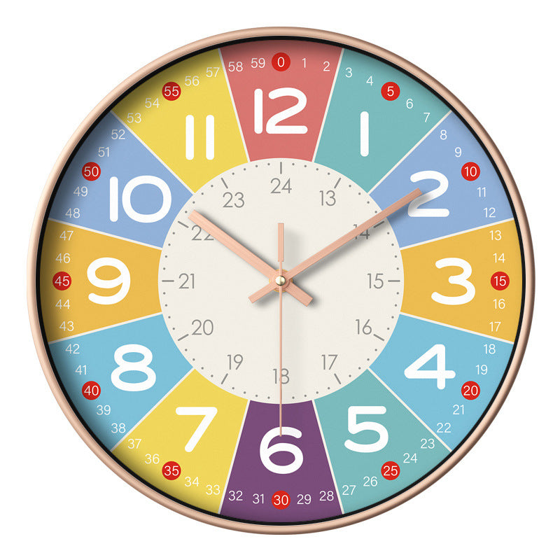 Bunte Pädagogische Wanduhr für Kinder